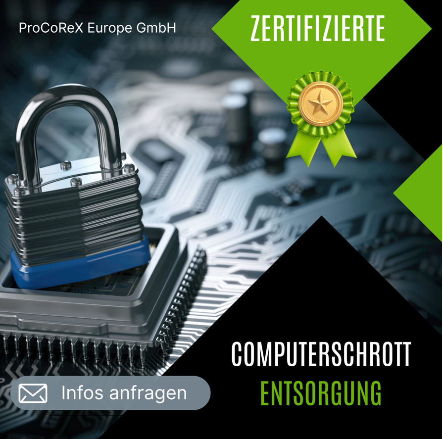 Zertifizierte Computerschrott Entsorgung